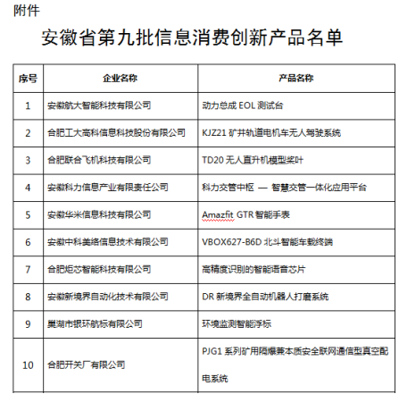 恭喜！云智能印章入選安徽省第九批信息消費(fèi)創(chuàng)新產(chǎn)品名單！(圖2)